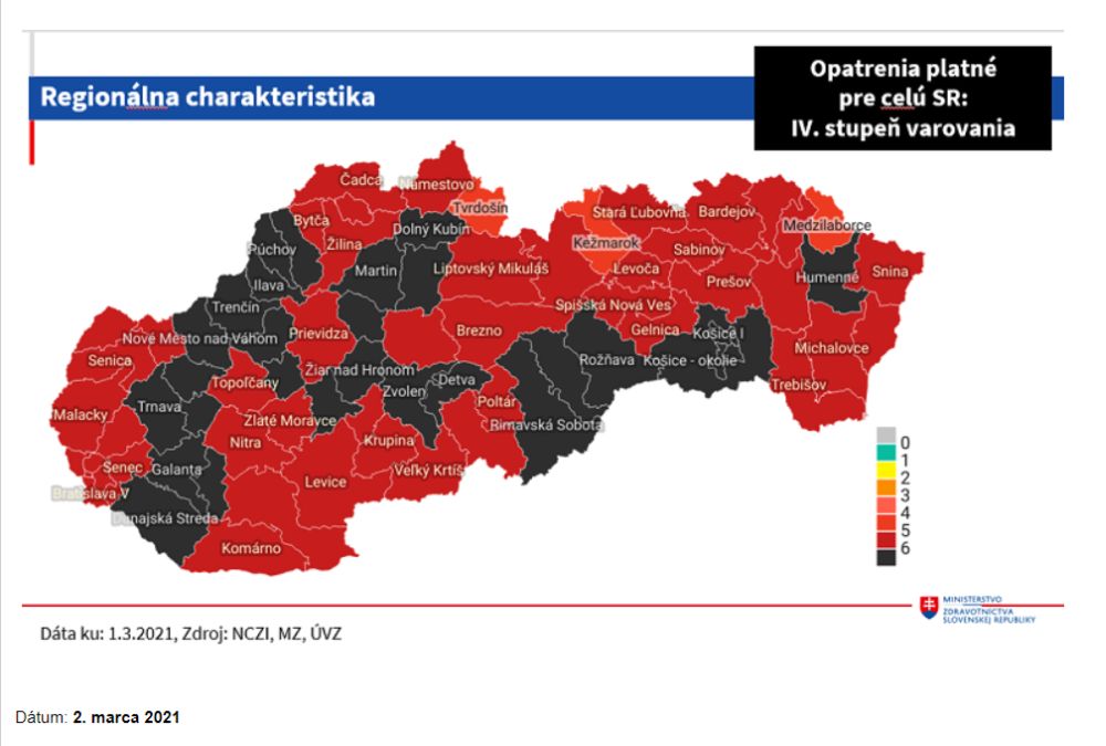 mapa regiony